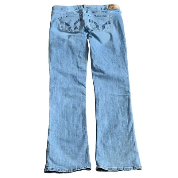 HOLLISTER Light Wash Straight Jeans Size W30 L33 - Picture 8 of 14